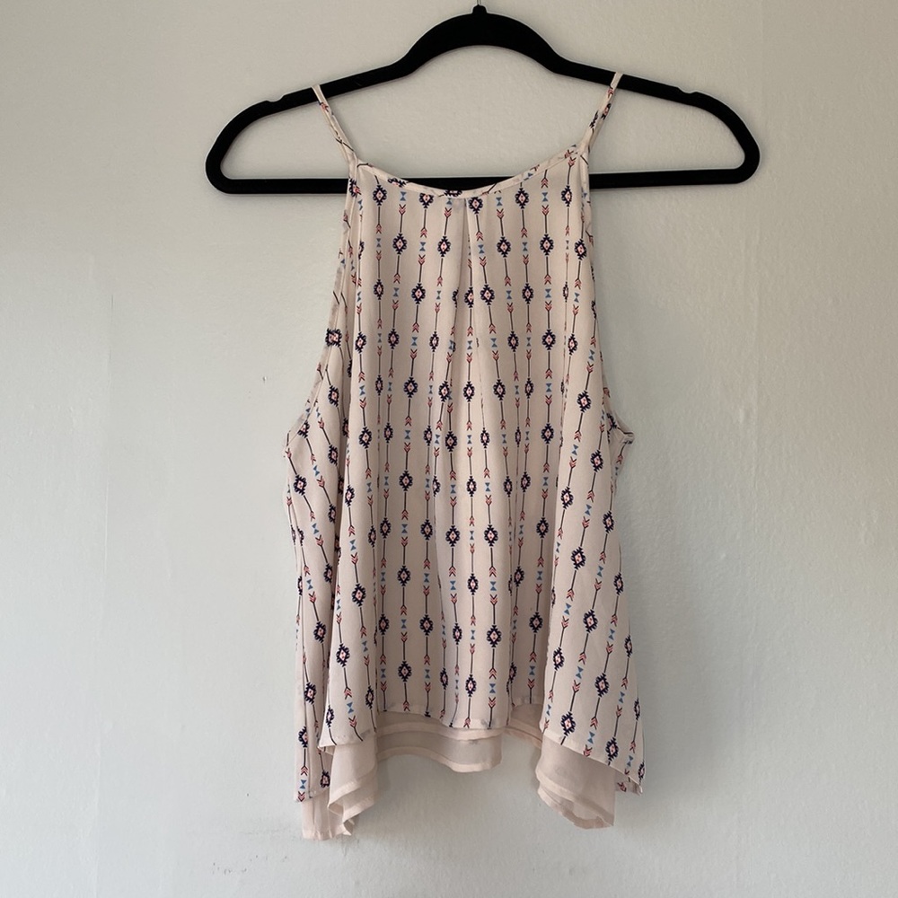 Cream tank blouse